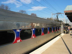 SEPTA Silverliner II 218 @ Warminster (R2). Note the letter board &quot;LVANIA&quot;. Photo taken by Brian Weinberg, 12/29/2003.