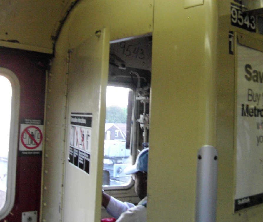 R-36WF 9543 (interior). Photo taken by Brian Weinberg, 5/7/2003.