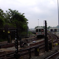 Jamaica Yard, as seen from the MOD train. Photo taken by Brian Weinberg, 6/8/2003.