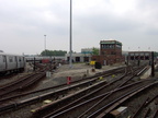 Jamaica Yard, as seen from the MOD train. Photo taken by Brian Weinberg, 6/8/2003.