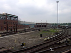 Jamaica Yard, as seen from the MOD train. Photo taken by Brian Weinberg, 6/8/2003.