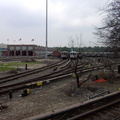 Jamaica Yard, as seen from the MOD train. Photo taken by Brian Weinberg, 6/8/2003.