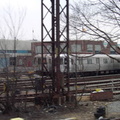 Jamaica Yard, as seen from the MOD train. Photo taken by Brian Weinberg, 6/8/2003.