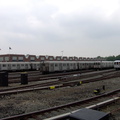 Jamaica Yard, as seen from the MOD train. Photo taken by Brian Weinberg, 6/8/2003.