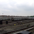 Jamaica Yard, as seen from the MOD train. Photo taken by Brian Weinberg, 6/8/2003.