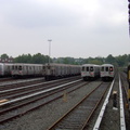 Jamaica Yard, as seen from the MOD train. Photo taken by Brian Weinberg, 6/8/2003.