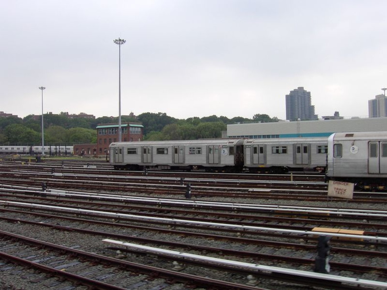 Jamaica Yard, as seen from the MOD train. Photo taken by Brian Weinberg, 6/8/2003.