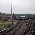 Jamaica Yard, as seen from the MOD train. Photo taken by Brian Weinberg, 6/8/2003.