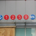 Northwest corner of 33 St and 7 Av. Note the crooked (3). Photo taken by Brian Weinberg, 1/11/2004.