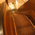 Escalator 87 @ Macy's. This one has wooden sides and wooden steps. Photo taken by Brian Weinberg, 1/11/2004.
