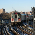 R-142 7010 @ Jackson Av (5). Photo taken by Brian Weinberg, 1/21/2004.
