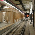 Outbound platforms of the Newark City Subway @ Newark Penn Station. Photo taken by Brian Weinberg, 2/16/2004.