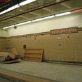 Outbound platforms of the Newark City Subway @ Newark Penn Station. Photo taken by Brian Weinberg, 2/16/2004.