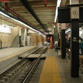 Outbound platforms of the Newark City Subway @ Newark Penn Station. Photo taken by Brian Weinberg, 2/16/2004.