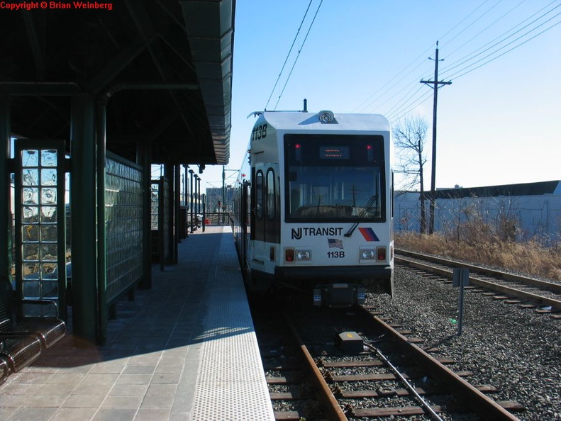 NJT NCS LRV 113B @ Grove Street (Bloomfield). Photo taken by Brian Weinberg, 2/16/2004.