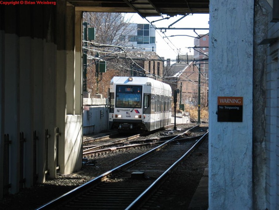 NJT NCS LRV 109B @ Norfolk Street. Photo taken by Brian Weinberg, 2/16/2004.