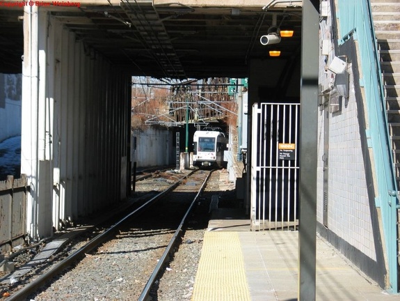 NJT NCS LRV 109A @ Norfolk Street. Photo taken by Brian Weinberg, 2/16/2004.