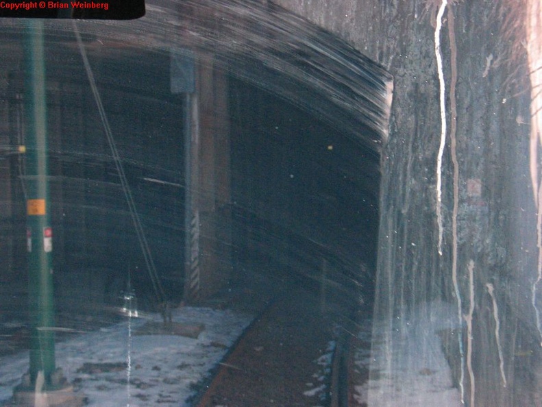 Entering the portal @ Newark City Subway. Photo taken by Brian Weinberg, 2/16/2004.