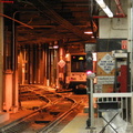 NJT NCS LRV 107B @ inbound platform at Newark Penn Station. Photo taken by Brian Weinberg, 2/16/2004.