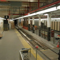 Newark City Subway inbound platforms @ Newark Penn Station. Photo taken by Brian Weinberg, 2/16/2004.