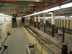 Newark City Subway inbound platforms @ Newark Penn Station. Photo taken by Brian Weinberg, 2/16/2004.