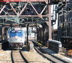 Amtrak AEM7 936 @ Newark Penn Station. Photo taken by Brian Weinberg, 2/16/2004.