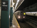 First N train over the bridge on the southbound leg of its last non-bridge trip