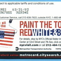 Paint The Town Red White &amp; Blue
I purchased this card somewhere in Manhattan during the summer of 2002.  I'll try to