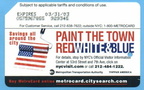 Paint The Town Red White &amp; Blue
I purchased this card somewhere in Manhattan during the summer of 2002.  I'll try to