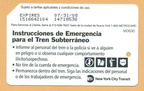 Subway Emergency Instructions (Spanish)
