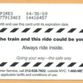 Safety Series: Surf the train and this ride could be your last. Always ride inside.