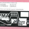 Video Music Awards (VMA) 2006 MetroCard. 250,000 released at 12 stations beginning August 20, 2006.