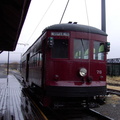 Philadelphia Suburban Transportation Co. #76 (J.G. Brill Co., 1926, "Center Door") @ Steamtown / ECTM loading platform