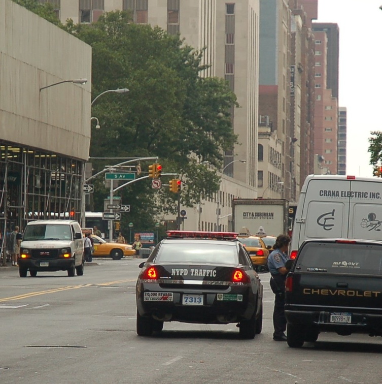 NYPD 2006 Impala police car @ 23 St &amp; 5 Av. Photo taken by Brian Weinberg, 7/20/2006.