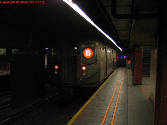 R-68A 5010 @ 34 St-Herald Square (B). Photo taken by Brian Weinberg, 3/3/2004.