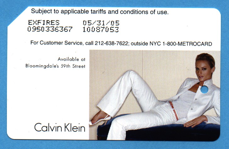 calvin_klein_bloomingdales - limited edition featuring Supermodel Amber Valletta - obtained on 5/6/2004
