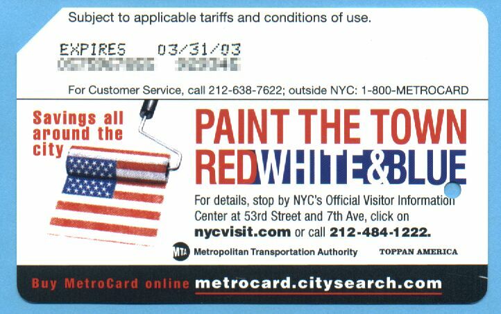 Paint The Town Red White & Blue
I purchased this card somewhere in Manhattan during the summer of 2002. I'll try to remember where. paint_the_town_blur.jpg