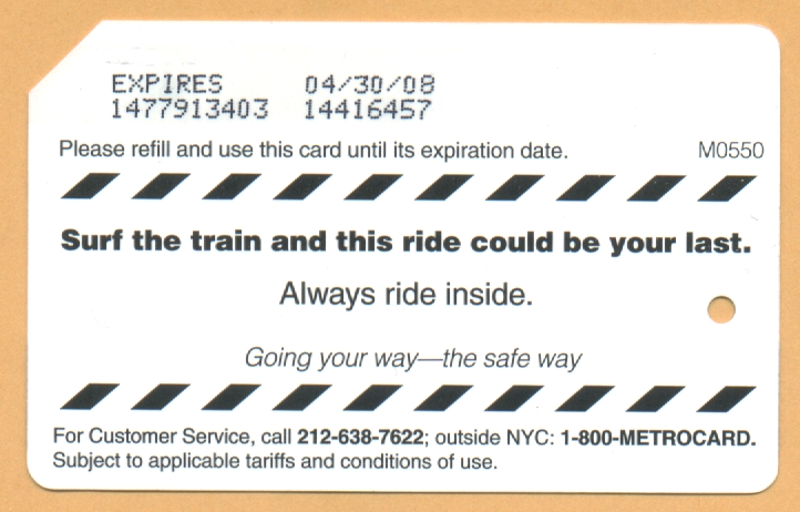 Safety Series: Surf the train and this ride could be your last. Always ride inside.