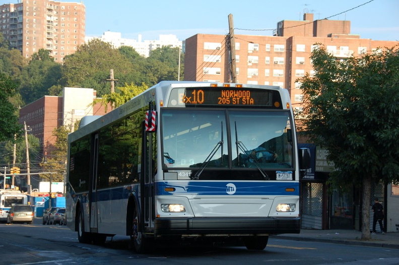 New York City Transit Bus Orion VII NG 4341 @ W 231 St and Kingsbridge Ave (Bx10). - New York City Transit Bus Orion VII NG 4341 @ W 231 St and Kingsbridge Ave (Bx10). DSC_3443.jpg