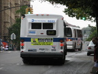 NYCT Orion V 6033 II and RTS 8857 @ Kingsbridge Ave and 231 St (Bx7 and Bx20). Note that the rear of the bus is painted white in