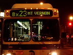 NYCT NF C40LF #879 on the Bx23 at 39St/5Av in Brooklyn. Photo taken by O. Zamora.