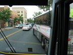 Layover stop @ Westwood on Broadway. Rockland Coaches Route 84. Photo taken by Brian Weinberg, 07/09/2003.