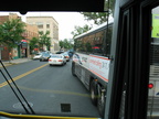 Layover stop @ Westwood on Broadway. Rockland Coaches Route 84. Photo taken by Brian Weinberg, 07/09/2003.