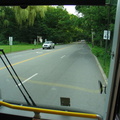Harrington Avenue in River Vale. Rockland Coaches Route 84, southbound. Photo taken by Brian Weinberg, 07/09/2003.