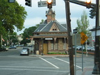 Tenafly Rail &amp; Bus Plaza. Rockland Coaches Route 84, southbound. Photo taken by Brian Weinberg, 07/09/2003.