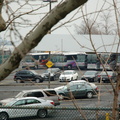 Atlantic Express bus garage at North Street on Staten Island. Photo taken by Brian Weinberg, 6/9/2005.