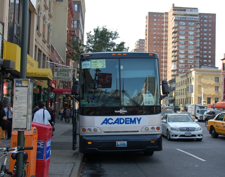 Academy / Midnight Sun Van Hool 461 @ Penn Station (Javits Center shuttle). Bus was "in service for Academy Express". - Academy / Midnight Sun Van Hool 461 @ Penn Station (Javits Center shuttle). Bus was "in service for Academy Express".
http://midnightcoaches.com/ DSC_3459a.jpg