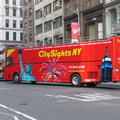 CitySights NY double-decker tour bus @ 5 Av & 23 St. Photo taken by Brian Weinberg, 6/9/2005.