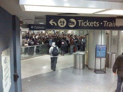 Amtrak gate queue - day before Thanksgiving