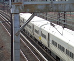 LIRR M-1 @ Sunnyside Yard. Photo by Brian Weinberg, 01/09/2003.